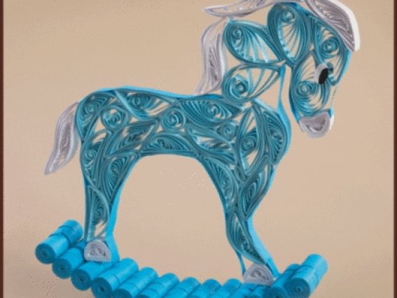 Набір для квіллінгу КВ-017 Білогрива конячка, Чарівна мить Набір для квіллінгу КВ-017 Білогрива конячка, Чарівна мить