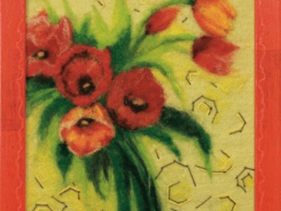 Набор для валяния картины В-101 Символ весны, Чаривна мыть Набор для валяния картины В-101 Символ весны, Чаривна мыть