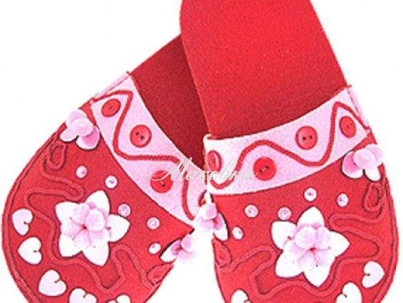 Набор Шьем тапочки Пуговки, 23,5 см, D&M, 31379