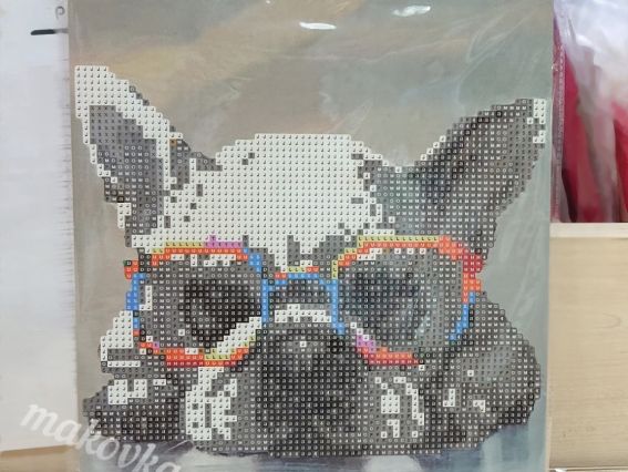 Картина стразами 5D 177077 Думи мої21х25см Діамантові ручки, Go to Art підставка  JA26042