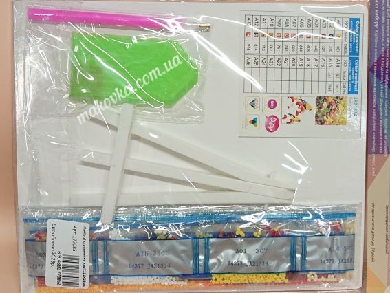 Картина стразами 5D 177085 Лето (птицы) Go to Art, 21х25см , подставка  