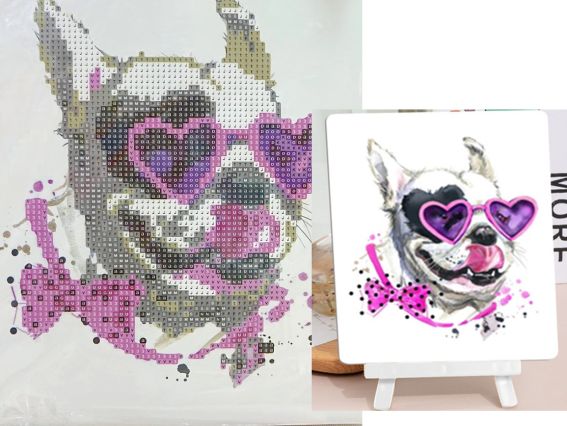 В розовом свете Go to Art, 177087 набор для творчества со стразами 5D 