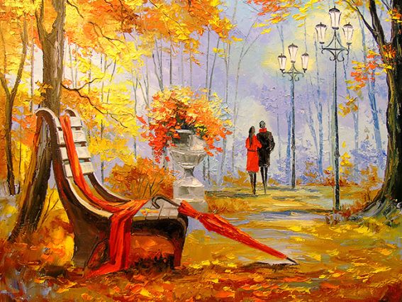 Картина стразами После дождя Худ. Дарчук О. , набор 177138  Go to Art Диамантовые ручки на подрамнике