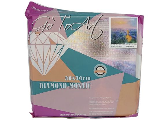 Картина стразами 177156 Лавандові сни. Дарчук О. Go to Art Діамантові ручки на підрамнику