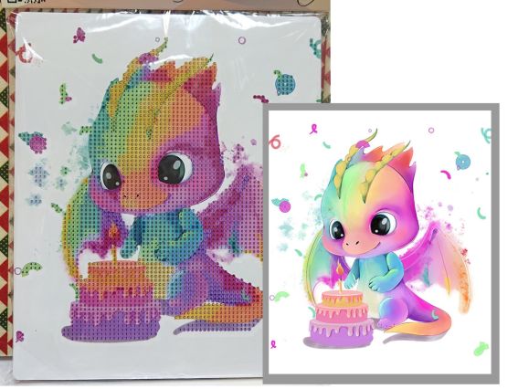 Happy Birthday (дракон). Go to Art, 177212 набор для творчества со стразами 5D 