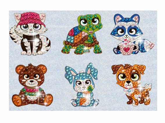 Наліпки 177215 Улюбленці 21х15 см Діамантові ручки Go to Art