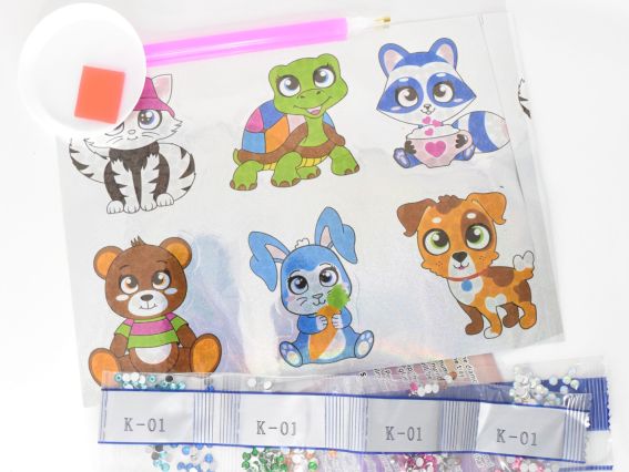 Набор наклеек Любимчики, Go to Art, 177215 набор для творчества со стразами 