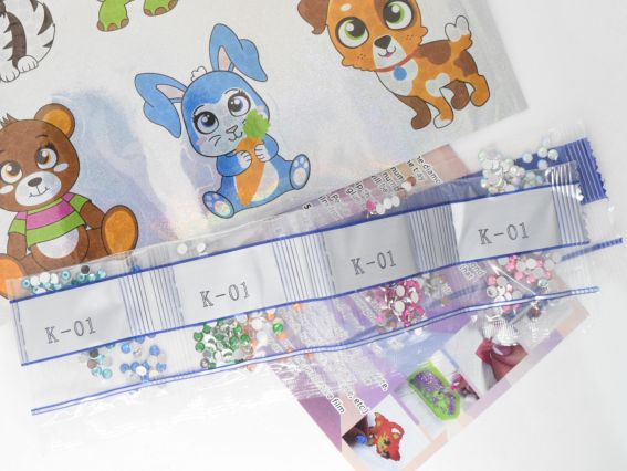 Наліпки 177215 Улюбленці 21х15 см Діамантові ручки Go to Art