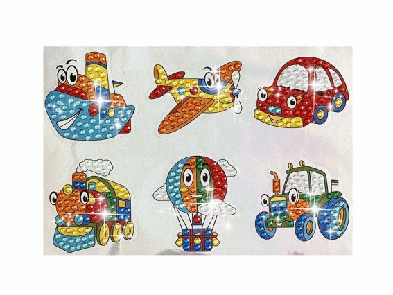 Наліпки 177217 На землі, воді, у небі 21х15 см Діамантові ручки Go to Art