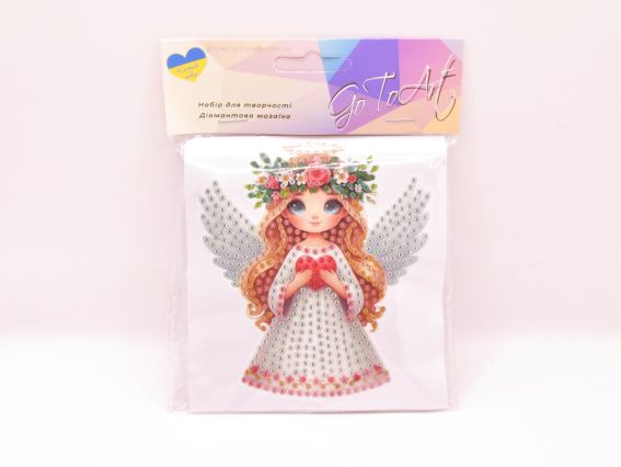 Набір діамантова мозаїка Янгол люблячого серця, 11*10 см Go to Art   177268