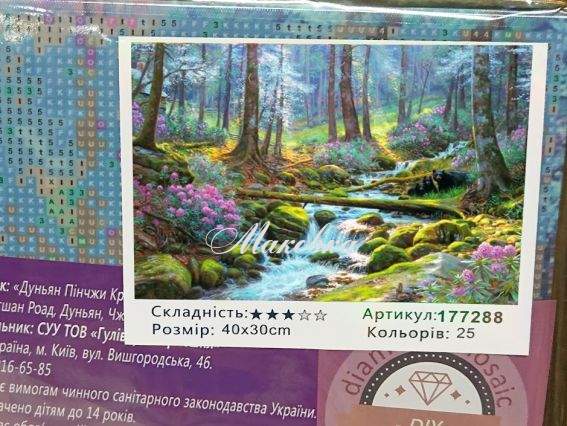 Лісова річка 177288 набір для творчості зі стразами Go to Art