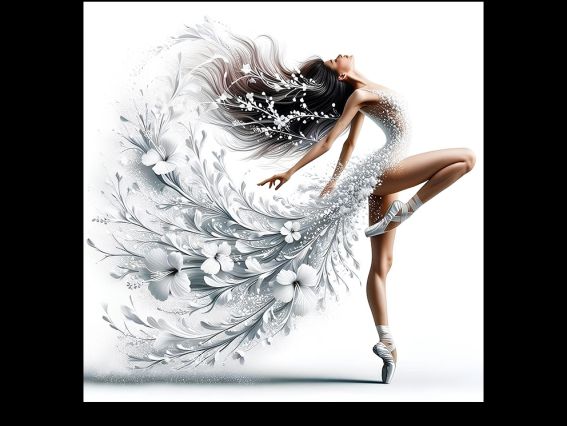 Картина стразами 177381 В ритмі квітів, набір Go to Art Діамантові ручки на підрамнику