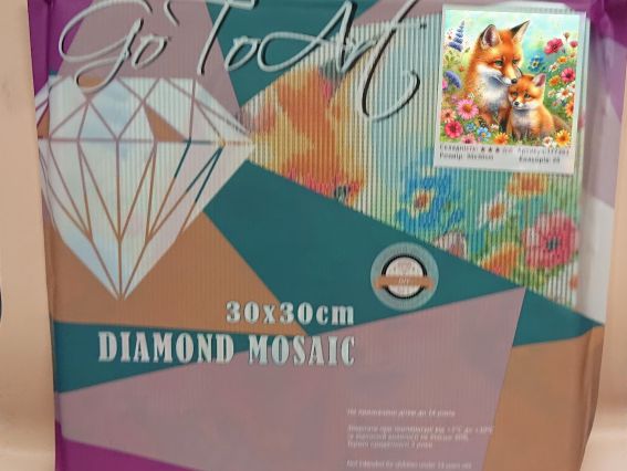 Картина стразами 177393 Лесная нежность (лисички) Go to Art Диамантовые ручки на подрамнике