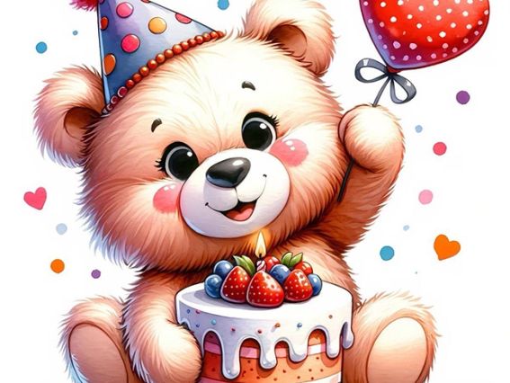 Набір діамантова мозаїка Наліпка Солодкий день (ведмежа), 11*10 см Go to Art 177409 