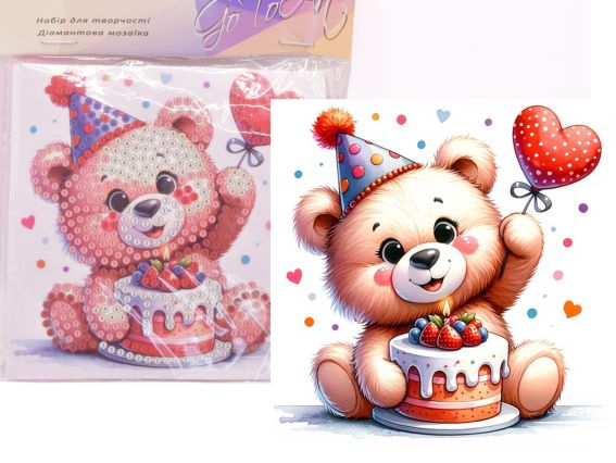 Наліпка Солодкий день Go to Art, 177409 набір для творчості зі стразами  Наліпка Солодкий день Go to Art, 177409 набір для творчості зі стразами 