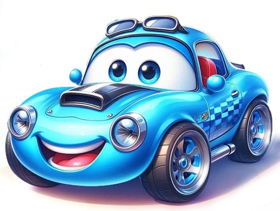 Набір діамантова мозаїка Блискавка (машинка), 11*10 см Go to Art  177413