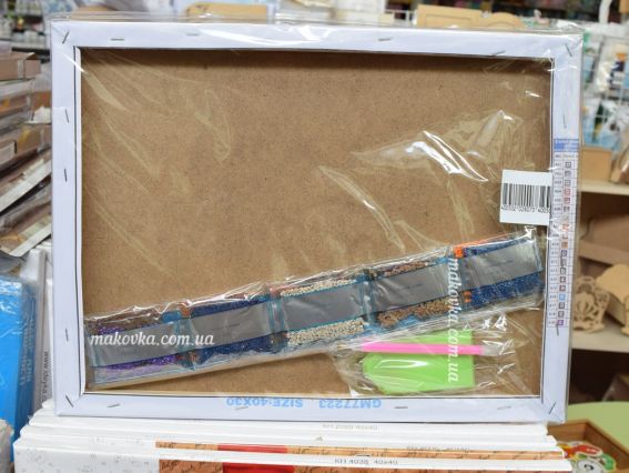 Картина стразами GM77223 Галактика, набір 178156 Діамантові ручки на підрамнику