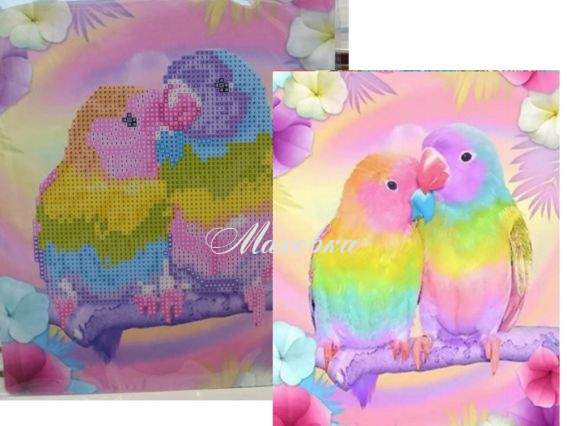 Нерозлучні  Go to Art, 178385 набір для творчості зі стразами 5D  Нерозлучні  Go to Art, 178385 набір для творчості зі стразами 5D