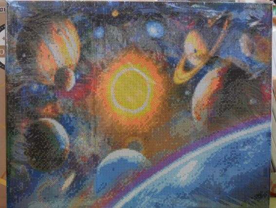 Картина стразами Магія космосу, 178964 Go to Art Діамантові ручки на підрамнику