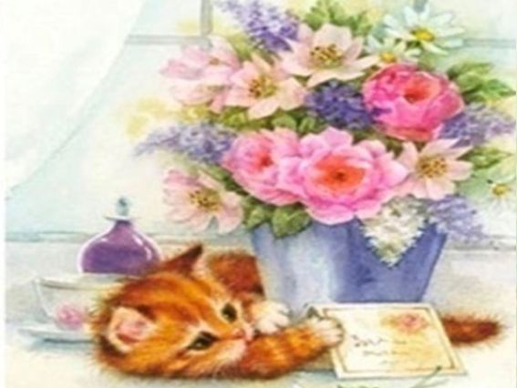 Картина стразами MЕ25969 Подарунок, набір 178550 Діамантові ручки на підрамнику