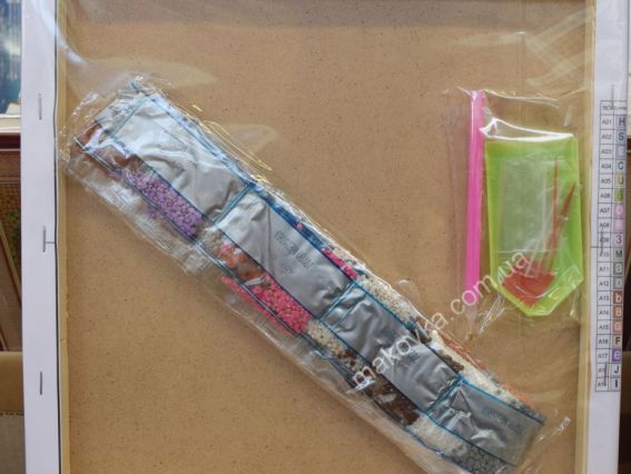 Картина стразами MЕ25969 Подарунок, набір 178550 Діамантові ручки на підрамнику