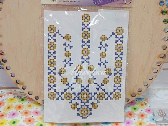 Наклейка  Цветочный трезубец, Go to Art, 178752 набор для творчества со стразами  Наклейка  Цветочный трезубец, Go to Art, 178752 набор для творчества со стразами 