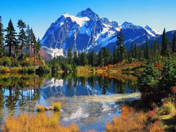 Картина стразами 187030 Кришталеве озеро, набір Go to Art Діамантові ручки на підрамнику