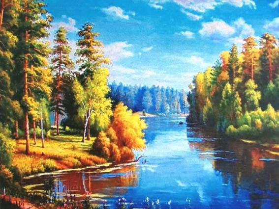 Картина стразами Літо минуло, 178974 Go to Art Діамантові ручки на підрамнику