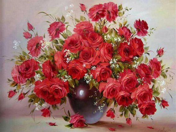 Картина стразами Букет любви, набор 187042 Go to Art Диамантовые ручки на подрамнике