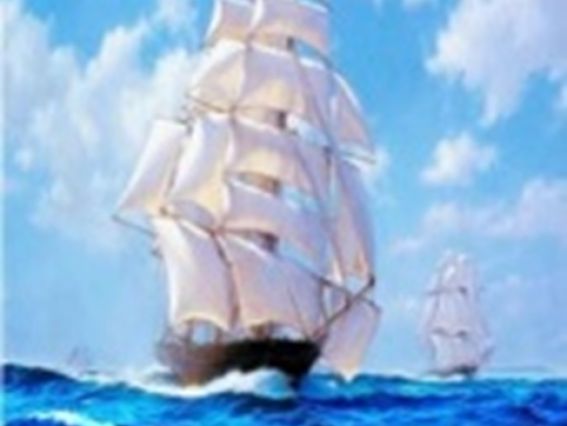 Картина стразами 187053 Попутного вітру набір Go to Art Діамантові ручки на підрамнику 