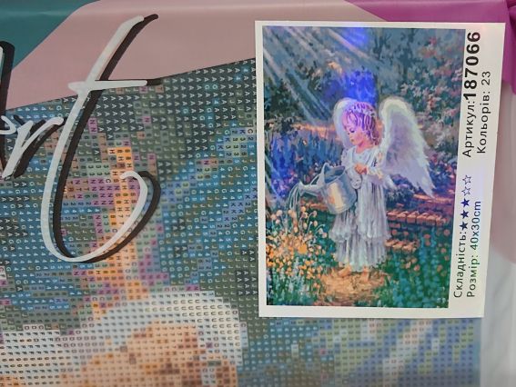 Янголятко в садочку 187066 набір для творчості зі стразами Go to Art Янголятко в садочку 187066 набір для творчості зі стразами Go to Art