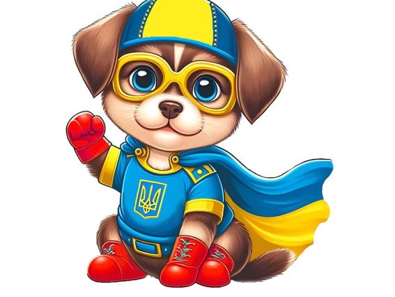 Наліпка 187124 Песик-захисник 10х10 см Діамантові ручки Go to Art