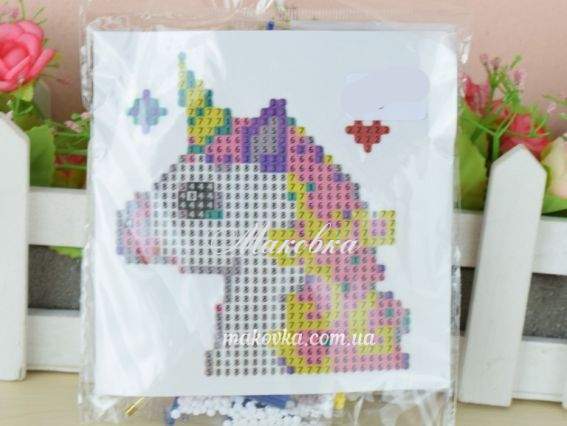 Наліпка Єдиноріг, Діамантові ручки, 188397 набір для творчості зі стразами  Наліпка Єдиноріг, Діамантові ручки, 188397 набір для творчості зі стразами