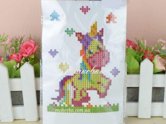 Наліпка Єдиноріжка, Діамантові ручки, 188405 набір для творчості зі стразами  Наліпка Єдиноріжка, Діамантові ручки, 188405 набір для творчості зі стразами 