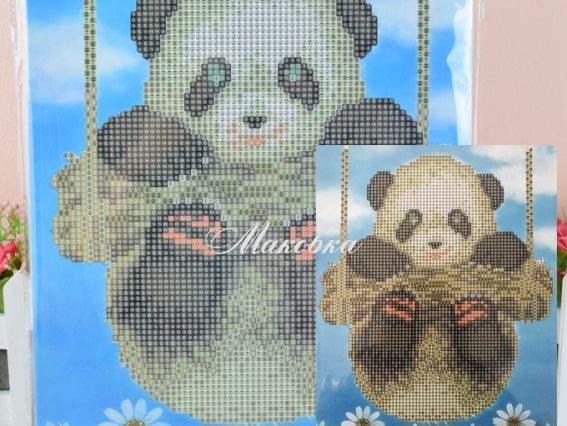 Щаслива пандочка Діамантові ручки, 188421 набір для творчості зі стразами 5D  Щаслива пандочка Діамантові ручки, 188421 набір для творчості зі стразами 5D 