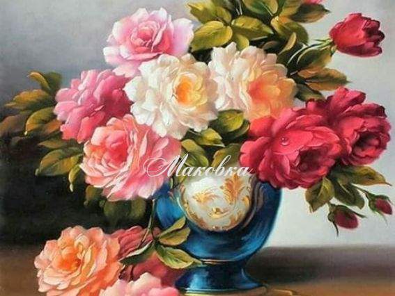 Чайна троянда, 188444 Диамантовые ручки набор для творчества со стразами 5D на подставке Чайна троянда, 188444 Диамантовые ручки набор для творчества со стразами 5D на подставке