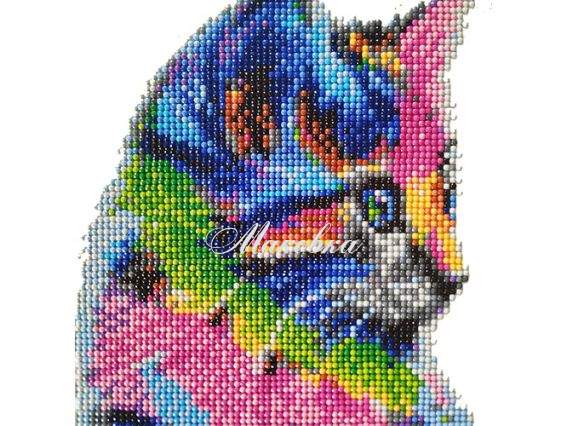 Райдужний кіт Діамантові ручки, 188543 набір для творчості зі стразами 5D  Райдужний кіт Діамантові ручки, 188543 набір для творчості зі стразами 5D 