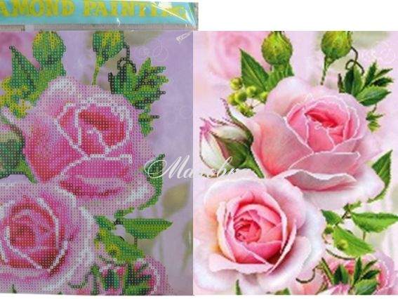 Троянди, Go to Art, 188657 набір для творчості зі стразами 5D  Троянди, Go to Art, 188657 набір для творчості зі стразами 5D 