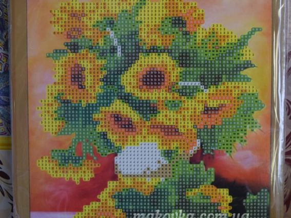 Подсолнухи, Go to Art, 188661 набор для творчества со стразами 5D  JA21317