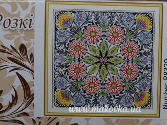 Картина стразами Візерунок R8329, набор 188679 Діамантові ручки