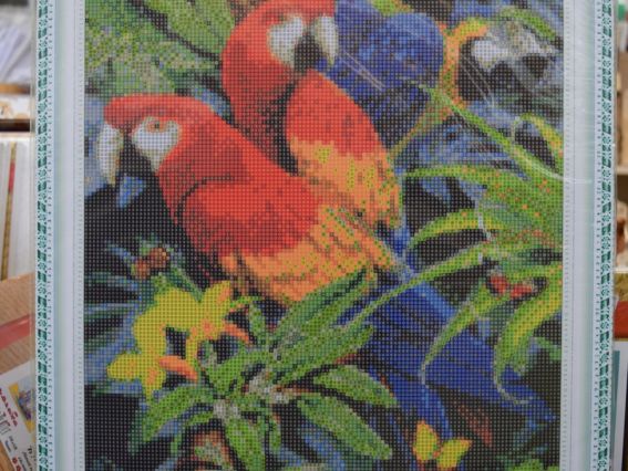 GА70317 Неразлучные (попугаи), набор для творчества со стразами 188861 Диамантовые ручки GА70317 Неразлучные (попугаи), набор для творчества со стразами 188861 Диамантовые ручки