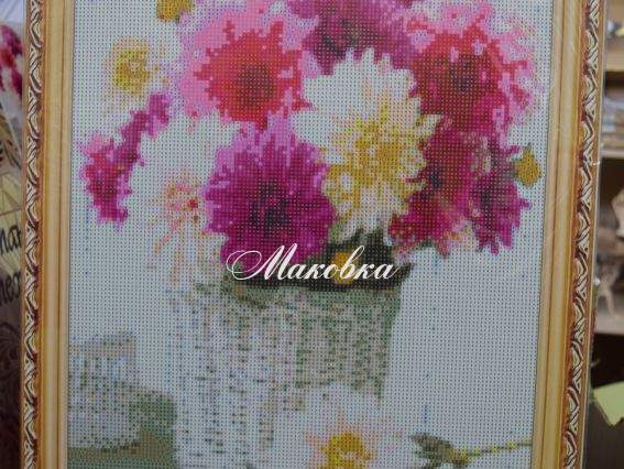 GА73018 Георгины, набор для творчества со стразами 188891 Диамантовые ручки GА73018 Георгины, набор для творчества со стразами 188891 Диамантовые ручки