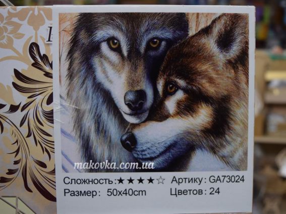 Картина стразами  GА73024 Кохання, набор 188892 Діамантові ручки