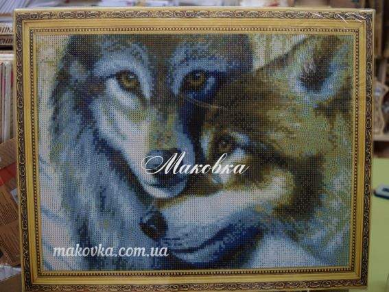 GА73024 Любовь (волки), набор для творчества со стразами 188892 Диамантовые ручки GА73024 Любовь (волки), набор для творчества со стразами 188892 Диамантовые ручки