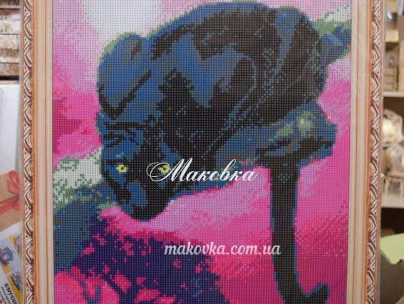 GА72575 Перед прыжком (пантера), набор для творчества со стразами 188908 Диамантовые ручки GА72575 Перед прыжком (пантера), набор для творчества со стразами 188908 Диамантовые ручки