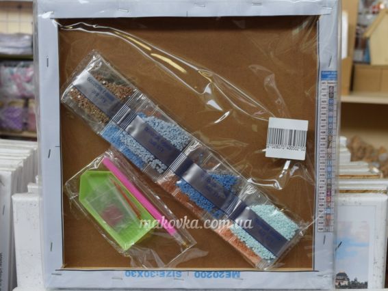 Картина стразами MЕ20200 Володарі лісу (вовки), набір 188928 Діамантові ручки