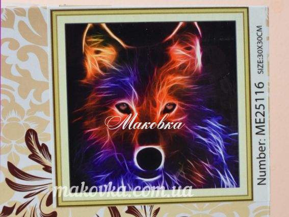 МЕ25116 Неоновий вовк, Диамантовые ручки, набор для творчества со стразами 188960 МЕ25116 Неоновий вовк, Диамантовые ручки, набор для творчества со стразами 188960