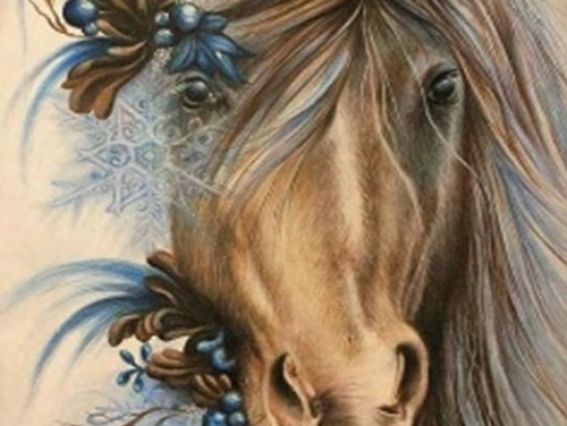 Картина стразами 5D , 189046, Модная прическа Go to Art, 21х25см Діамантові ручки, підставка  JA20964