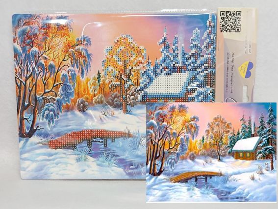 Зимова казка, Go to Art, 189054 набір для творчості зі стразами 5D Зимова казка, Go to Art, 189054 набір для творчості зі стразами 5D