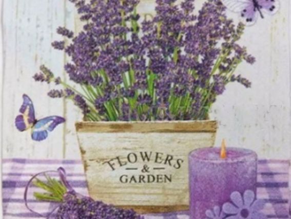 Картина стразами 189199 Аромат лаванди Go to Art Діамантові ручки на підрамнику